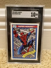 1990 Impel Marvel Universe #29 Spider-Man SGC 10 Very Rare picture