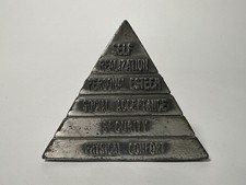 Vintage Maskow’s Hierarchy of Needs Pyramid Paperweight Maritz Travel Promo picture