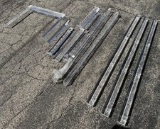 Vintage Solid Lucite Acrylic Bed Frame Parts Lot – 10 Pieces – 6-7FT Rails  picture
