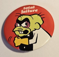 1984 Jay Ward Villian Cartoon Character Pinback Button #1781 picture