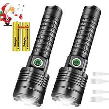 990000LM Super Bright LED Flashlight USB Rechargeable Tactical Flashlights Zoom picture