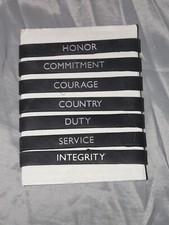 Wounded Warrior Project WWP Black Rubber Wristband 
