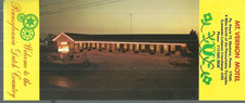 XL CARD OF THE MT. VERNON MOTEL ON PA RT 72 IN MANHEIM, PA picture