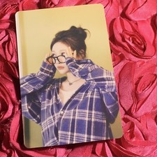 NingNing AESPA SPICY Edition Kpop Girl Photo Card Blue Plaid picture