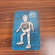 Rare Fossil Stan BIG TIC Ll2550  Robot Clock - NIB picture