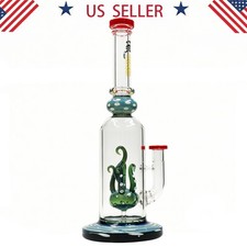 12inch Heavy Glass Bong Water Pipes Smoking Octopus Perc bong 14mm bowl Hookah picture