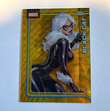 Topps 2026 Marvel Chrome Black Cat #013 Gold speckle Parallel Trading Card 45/50 picture