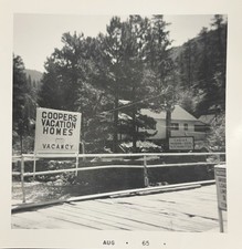 Vintage Photo Snapshot Coopers Cabins Vacation Home Burnsville North Carolina NC picture