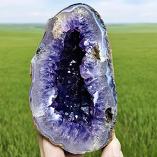 1.91LB Natural agate amethyst cave quartz crystal cave mineral specimen picture