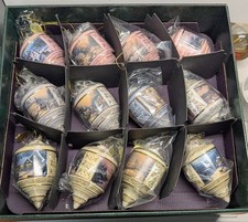 (Qty24) 2000 & 2001 Bradford Edition-Thomas Kinkade Heirloom Glass Ornaments COA picture