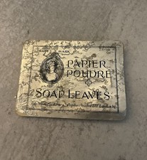 Vintage Papier Poudre Soap Leaves Paper Sheets antique vanity boudoir  picture