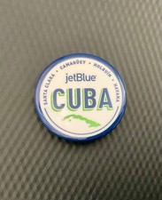 JetBlue Airways CUBA Crew Pin Back Button - Original and NEW picture