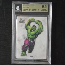 Hulk 2023 Marvel Flair Carved Plexiglass #CC11 BGS 9.5 GEM MINT picture
