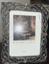 Mason Lane 5x7”  Vintage Look Metal ornate Photo frame New picture