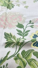 1- Scalamandre fabric-LAMPAS De BOULOGNE -V 23”x H 27”-Color Multi On Polar Whit picture