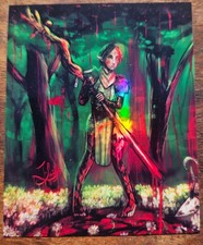 DA2 Bloody Merrill Handmade Holographic Vinyl STICKER Original by Jo Luizen picture