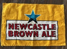 Newcastle Brown Ale Yellow Bar Towel Wall Decor McArthur 100% Cotton 11.35x17.5 picture