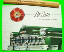 1949 DESOTO HUGE PRESTIGE 12-pg CATALOG Brochure CONVERTIBLE Carry All SUBURBAN picture