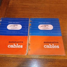 VINTAGE  1946 & 1948  BLUE STREAK CABLES  & WIRING  &  PARTS CATALOGS picture