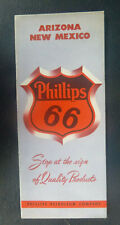 1953 Arizona New Mexico road map Phillips 66 oil gas route 66 picture