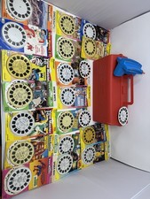 Vintage GAF ViewMaster 3d Set w/ Storage Case & 21 Reel Sets Inc Thriller picture