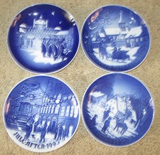(4) Four Bing & Grondahl B & G JULE AFTER CHRISTMAS Plates Denmark picture