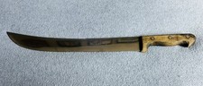 Vintage F. Dick Chef 14” Blade Butcher Boning Knife Breaking Germany Wood Handle picture