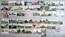 Early 1900's Mixed Lot of 46 Antique Postcards State Capitols of Various States picture
