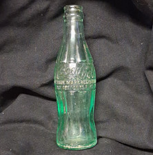 Vintage Coca-Cola Green Embossed Contour Glass Soda Bottle St. Louis MO picture