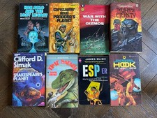 Vintage Sci-Fi Paperback Lot 8 Star Wars Han Solo Simak Leinster Blish DAW picture