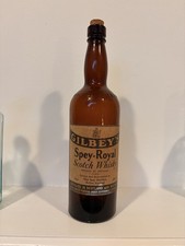 RARE Vintage 1940s Corktop Gilbeys Spey Royal Scotch Whiskey Bottle picture
