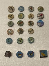 Lot Audubon Society Liberty Bell Bird Club Pinback Button 22 Antique Celluloid picture