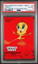 2024 Fleer Retro Looney Tunes 1997 PMG Red 69/100 Tweety #RMU-10 PSA 6 POP 2 picture