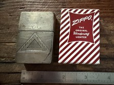 Vintage 1950s Zippo Lighter US 7th Army Engraved Germany 835 Silver Case & Box picture