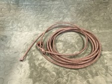 Vintage Rope Lasso Cowboy Western Ranch Leather Lariat Natural Fiber 27Ft picture