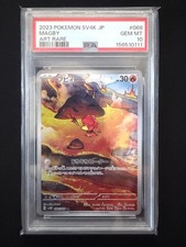 Pokemon Magby AR 068/066 PSA 10 Ancient Roar sv4K Japanese Art Rare Mina Nakai picture