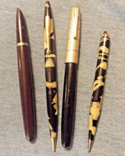 PARKER 51 WATERMANS 14K NIB FOUNTAIN PEN & SHAFFER,WAHL EVERSHARP PENCIAL LOT picture