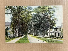 Postcard Castleton VT Vermont Seminary Street Vintage c1910 PC picture