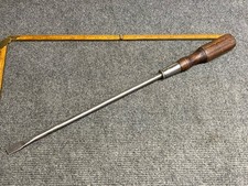 Vintage Stanley Giant 12” Wooden Handle Screwdriver With Full Tang USA  picture