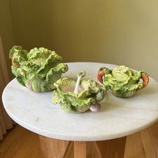 Vintage Kaldun And Bogle Tea Set Magolica Cabbage/Vegetable Ceramic Garden picture