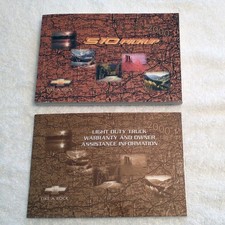2000 Chevrolet S10 Pickup Owner’s Manual + Warranty Book Original picture