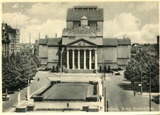 GERMANY DUISBURG DUISBURG König Heinrich Platz Hitler Stamp Back Card picture