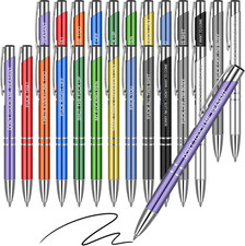 24 Snarky Office Pens Funny Ballpoint Pens Black Ink Pens Work Sucks Pen Set ... picture