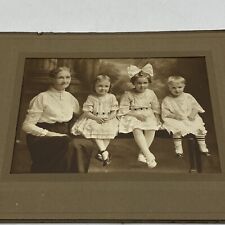 Vintage Photograph Grandmother With 3 Granddaughters 1960s? picture
