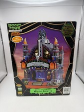 Lemax Spooky Town Mortis Theater Lighted & Animated Halloween 75496 Original Box picture
