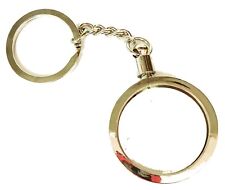 Challenge Coin Keychain Keyring  Holder SILVER plated 1-3/4