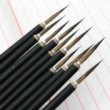 6pcs/lot Chinese Calligraphy Brush Copper Head Hook Line Fine Paint Brush picture