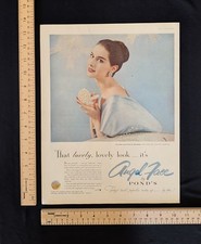 Vintage 1955 Pond's Angel Face Color Print Ad Full Page 1950s Original Beauty picture