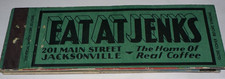 Eat at Jenks Full Cover Matchbook Jacksonville picture