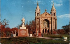 St. Boniface Basilica Cathedral Winnipeg Manitoba Canada Vintage Postcard picture